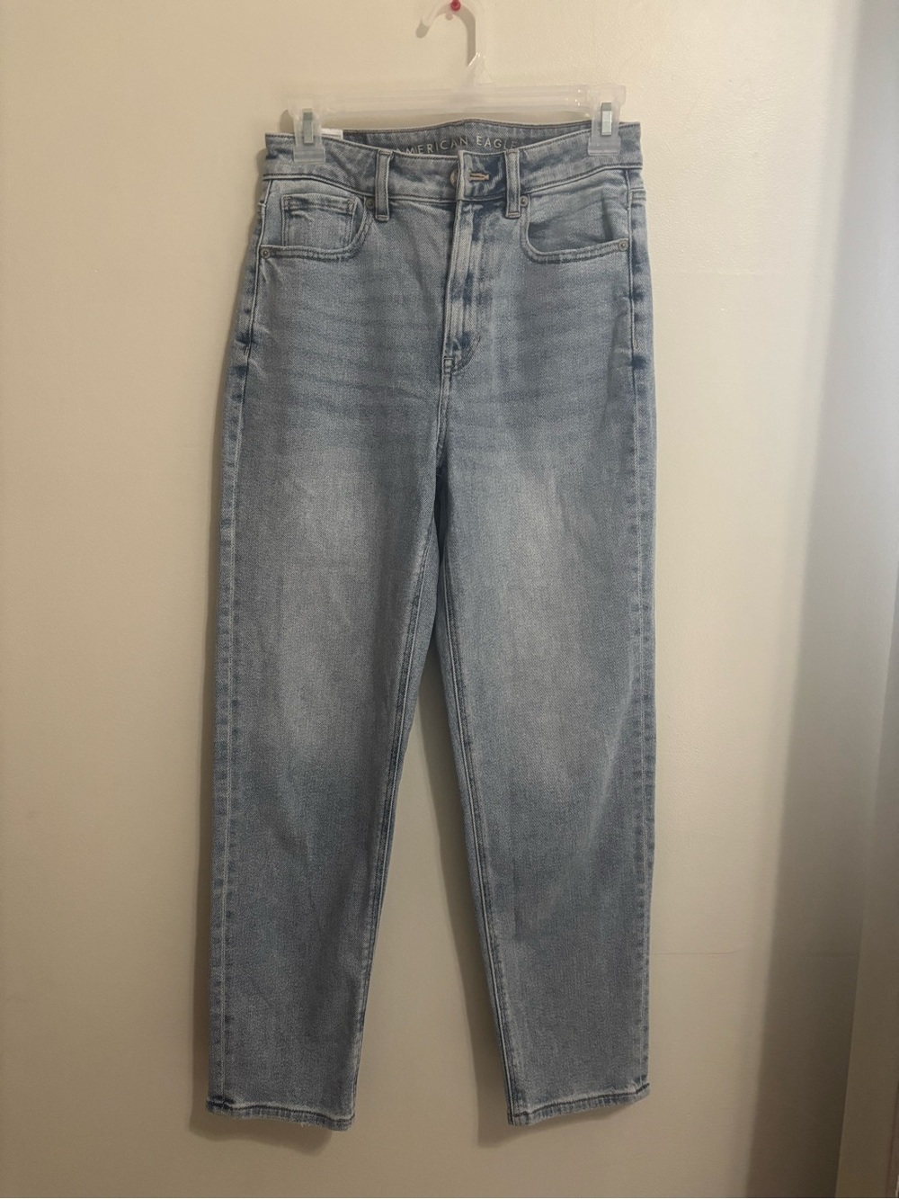 American Eagle Outfitters Light Blue High-Rise Relaxed Jeans